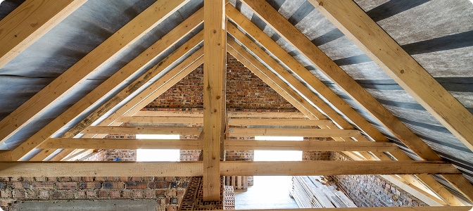 Rénovation et réfection de la charpente en bois d'une maison