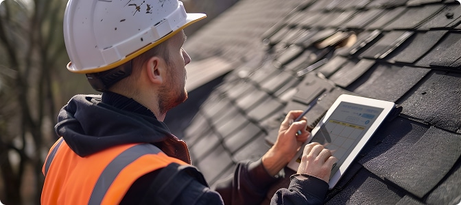 Diagnostic et inspection technique de l'état d'une toiture